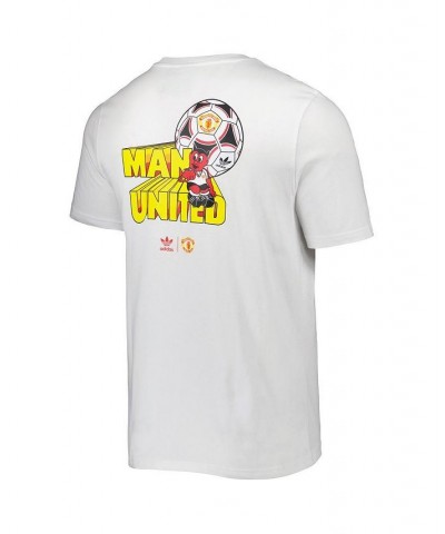 Men's White Manchester United Retro T-shirt $14.00 T-Shirts