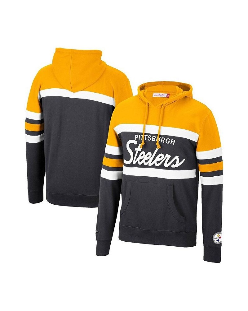 Men's Gold, Black Pittsburgh Steelers Head Coach Pullover Hoodie $38.64 Sweatshirt