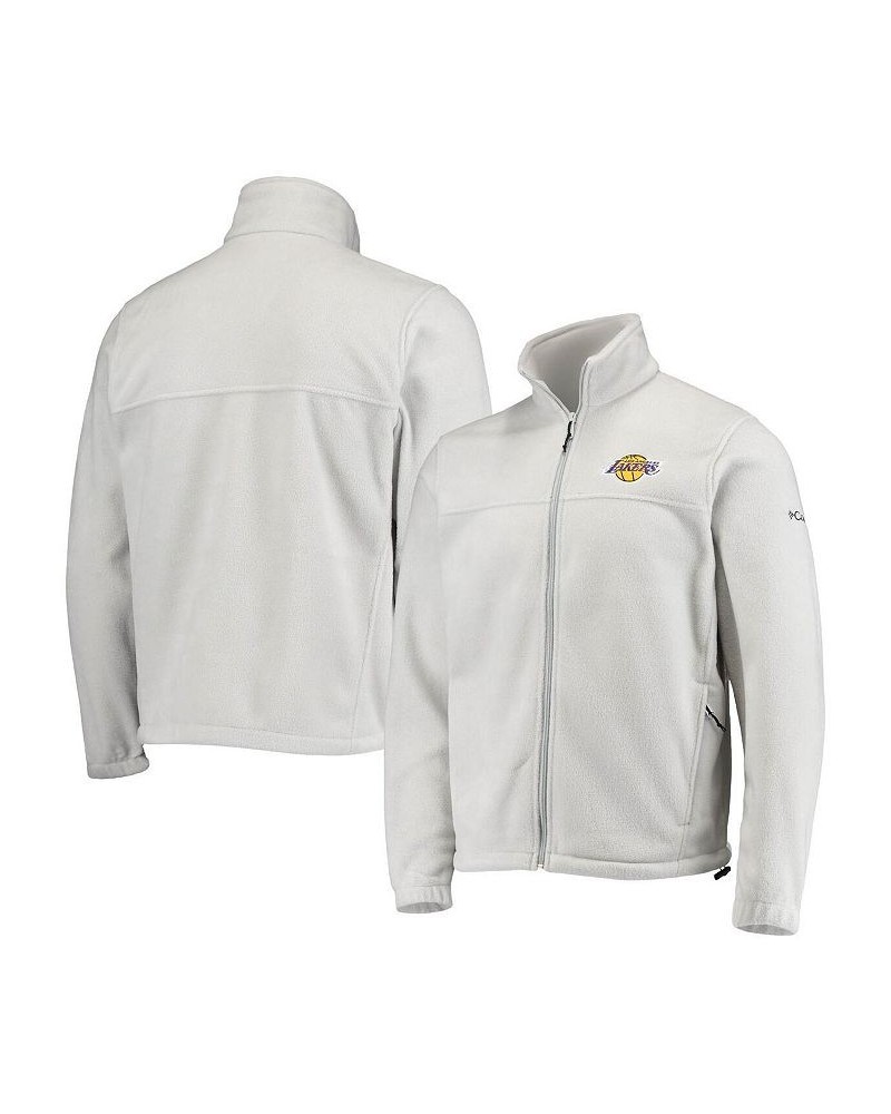 Men's Los Angeles Lakers Gray Flanker Full-Zip Jacket $36.50 Jackets