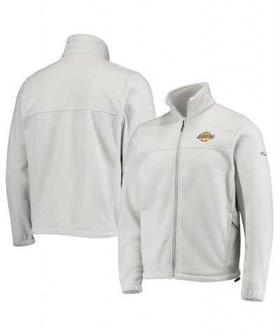 Men's Los Angeles Lakers Gray Flanker Full-Zip Jacket $36.50 Jackets