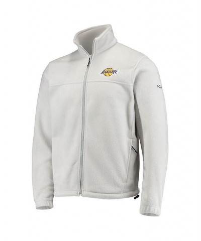 Men's Los Angeles Lakers Gray Flanker Full-Zip Jacket $36.50 Jackets