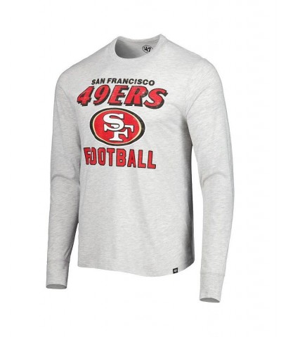 Men's Heathered Gray San Francisco 49ers Dozer Franklin Long Sleeve T-shirt $24.00 T-Shirts