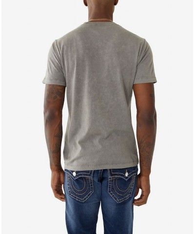 Men's Mineral Short Sleeves Crewneck T-shirt Gray $30.33 T-Shirts