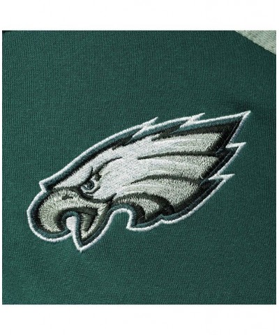 Men's Midnight Green, Black Philadelphia Eagles Playoffs Color Block Full-Zip Hoodie $32.90 Sweatshirt