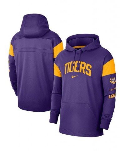 Men's Purple LSU Tigers Jersey Performance Pullover Hoodie $33.00 Sweatshirt