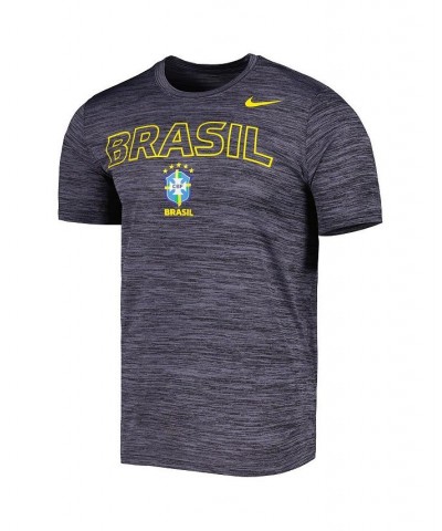 Men's Black Brazil National Team Lockup Velocity Legend Performance T-shirt $22.50 T-Shirts