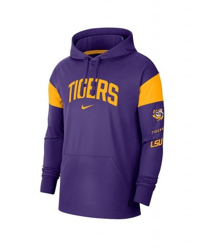 Men's Purple LSU Tigers Jersey Performance Pullover Hoodie $33.00 Sweatshirt