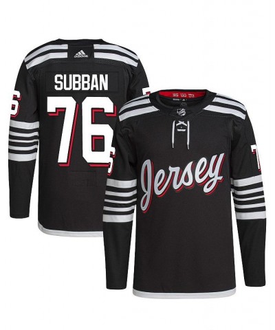 Men's P.K. Subban Black New Jersey Devils 2021/22 Alternate Primegreen Authentic Pro Player Jersey $54.60 Jersey