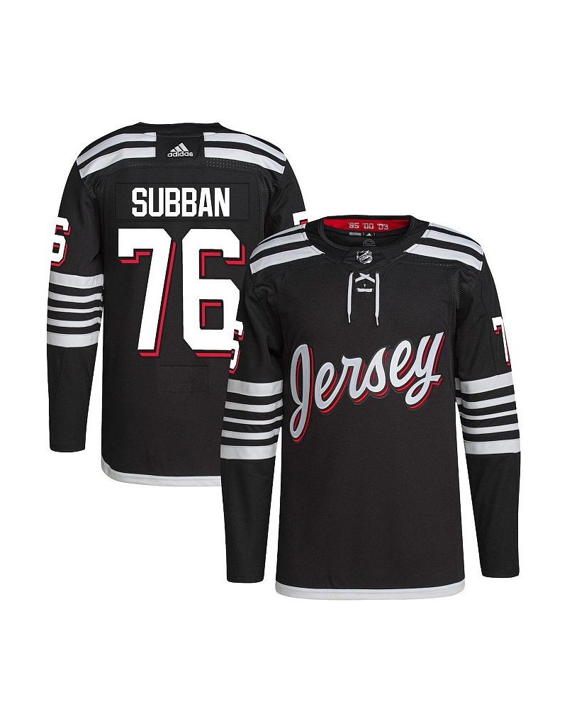 Men's P.K. Subban Black New Jersey Devils 2021/22 Alternate Primegreen Authentic Pro Player Jersey $54.60 Jersey