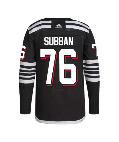 Men's P.K. Subban Black New Jersey Devils 2021/22 Alternate Primegreen Authentic Pro Player Jersey $54.60 Jersey