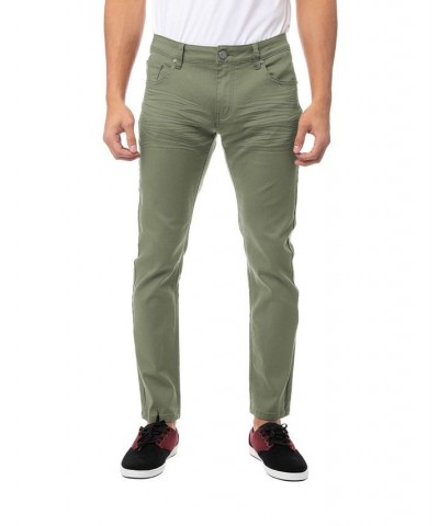 Men's Stretch 5 Pocket Skinny Jeans Green $40.48 Jeans