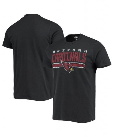 Men's '47 Black Arizona Cardinals Team Stripe T-shirt $19.37 T-Shirts