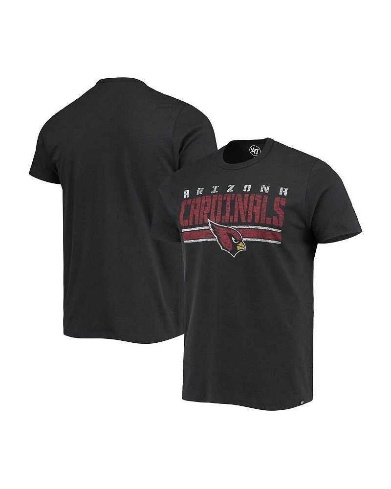 Men's '47 Black Arizona Cardinals Team Stripe T-shirt $19.37 T-Shirts