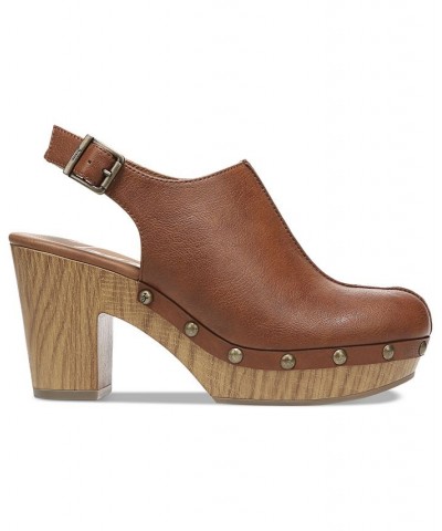 Women's Chessa Slingback Studded Clogs PD03 $39.60 Shoes