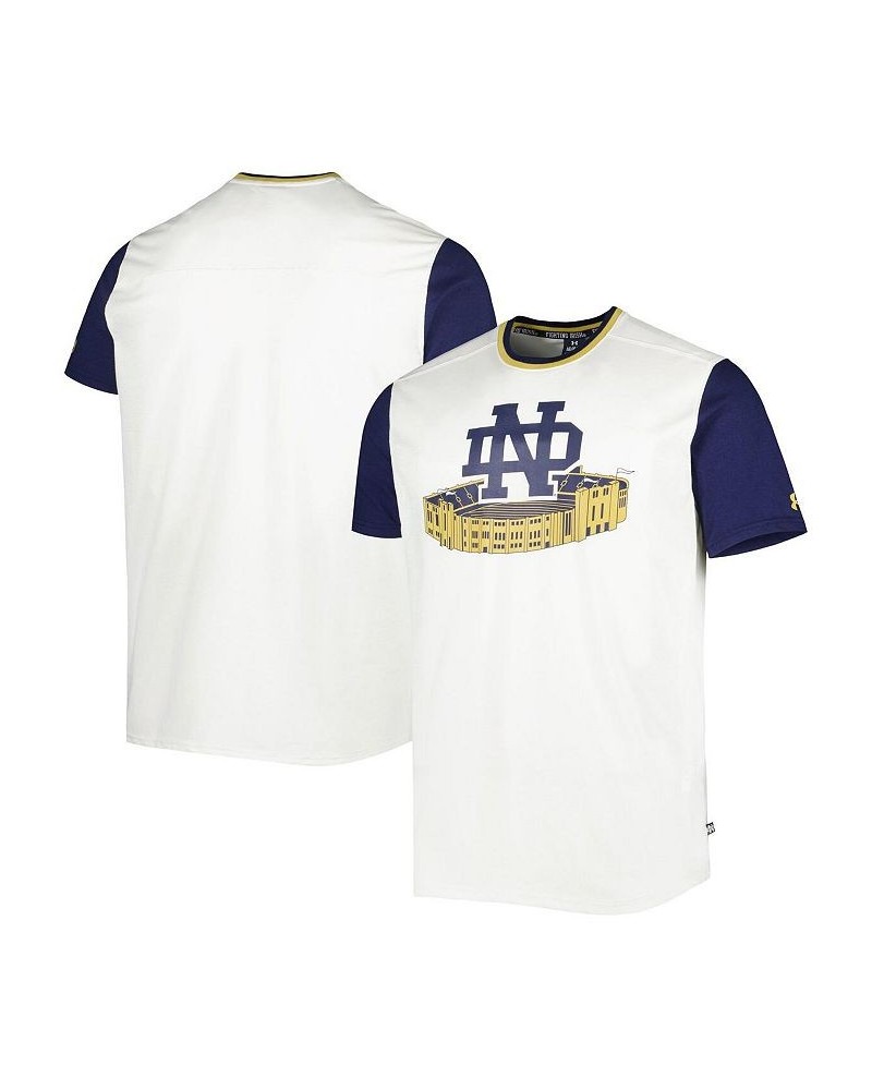 Men's White, Navy Notre Dame Fighting Irish Iconic Block T-shirt $30.24 T-Shirts