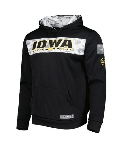 Men's Black Iowa Hawkeyes OHT Military-Inspired Appreciation Team Color Pullover Hoodie $33.60 Sweatshirt