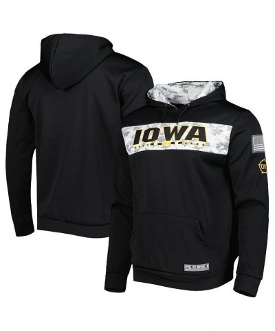 Men's Black Iowa Hawkeyes OHT Military-Inspired Appreciation Team Color Pullover Hoodie $33.60 Sweatshirt