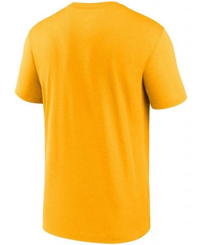 Men's Gold Pittsburgh Steelers Team Legend Icon Performance T-Shirt $26.54 T-Shirts