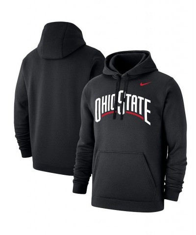 Men's Black Ohio State Buckeyes Wordmark Logo Club Pullover Hoodie $45.04 Sweatshirt