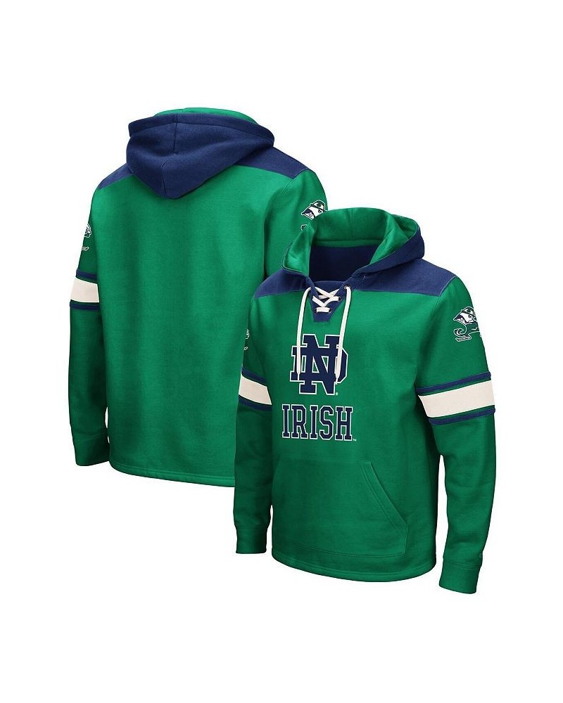 Men's Green Notre Dame Fighting Irish 2.0 Lace-Up Pullover Hoodie $39.74 Sweatshirt