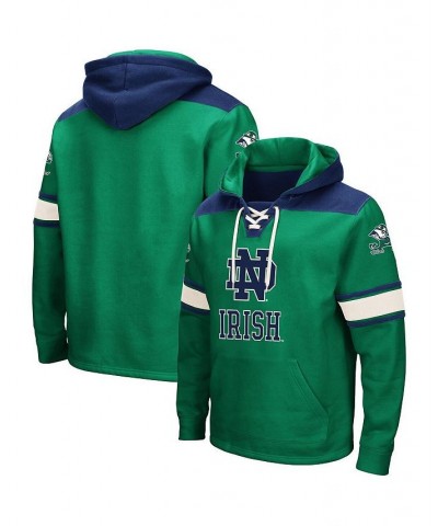 Men's Green Notre Dame Fighting Irish 2.0 Lace-Up Pullover Hoodie $39.74 Sweatshirt