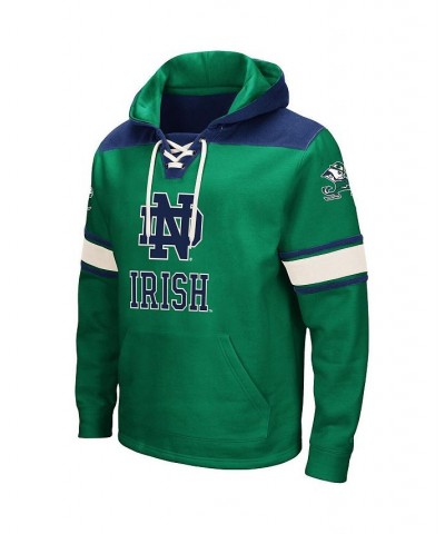 Men's Green Notre Dame Fighting Irish 2.0 Lace-Up Pullover Hoodie $39.74 Sweatshirt