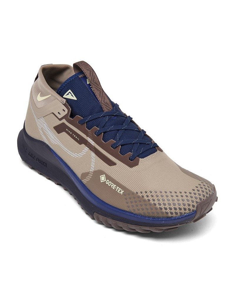 Men's React Pegasus Trail 4 GORE-TEX Water-Resistant Trail Running Sneakers Brown $51.00 Shoes