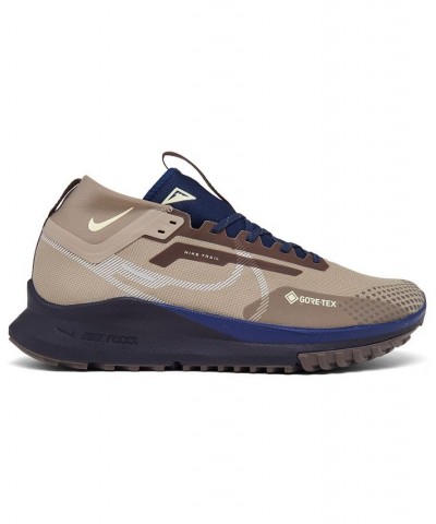 Men's React Pegasus Trail 4 GORE-TEX Water-Resistant Trail Running Sneakers Brown $51.00 Shoes