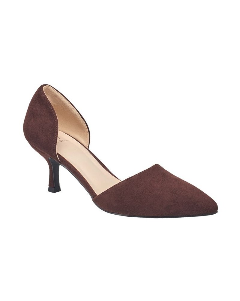 Women's Bali Pointed Pumps Brown $41.04 Shoes