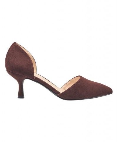 Women's Bali Pointed Pumps Brown $41.04 Shoes