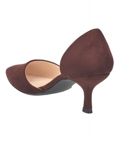 Women's Bali Pointed Pumps Brown $41.04 Shoes