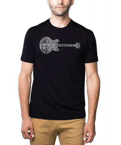 Men's Premium Word Art T-Shirt - Blues Legends Black $18.90 T-Shirts