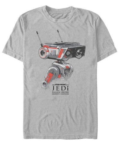 Star Wars Men's Jedi Fallen Order BD-1 Sketch T-shirt Gray $16.45 T-Shirts