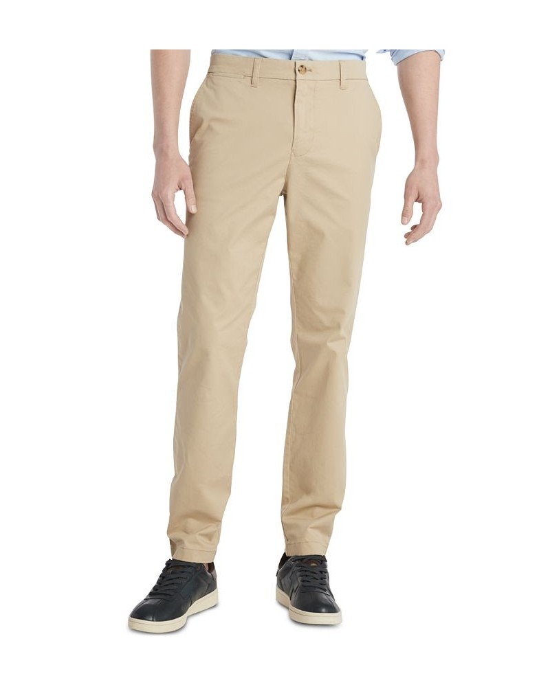 Men's TH Flex Stretch Slim-Fit Chino Pants Tan/Beige $32.85 Pants