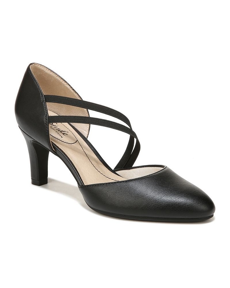 Grace Pumps Black Faux Leather $53.99 Shoes