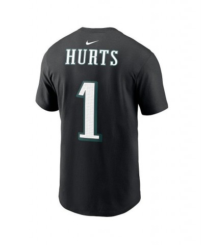 Men's Jalen Hurts Black Philadelphia Eagles Super Bowl LVII Name and Number T-shirt $22.36 T-Shirts