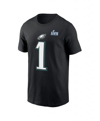 Men's Jalen Hurts Black Philadelphia Eagles Super Bowl LVII Name and Number T-shirt $22.36 T-Shirts