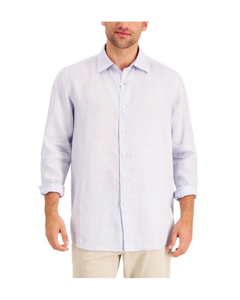 Men's 100% Linen Shirt PD02 $17.77 Shirts