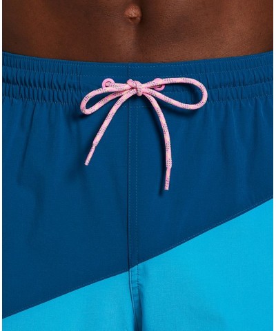 Men's Color Surge Colorblocked 9" Swim Trunks Pink $26.20 Swimsuits