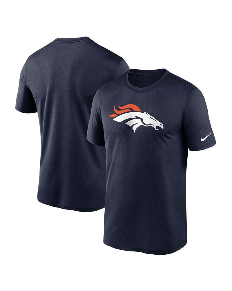 Men's Big and Tall Navy Denver Broncos Logo Essential Legend Performance T-shirt $24.50 T-Shirts