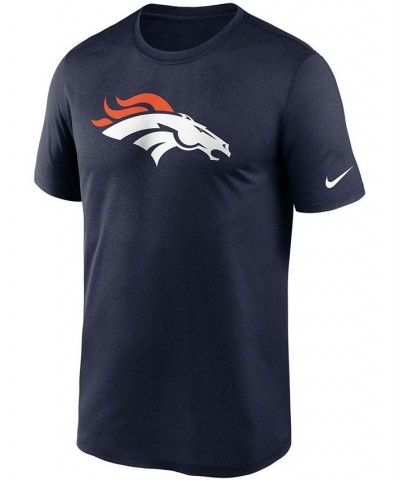 Men's Big and Tall Navy Denver Broncos Logo Essential Legend Performance T-shirt $24.50 T-Shirts