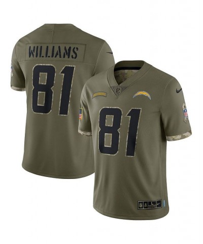 Men's Mike Williams Olive Los Angeles Chargers 2022 Salute To Service Limited Jersey $48.84 Jersey