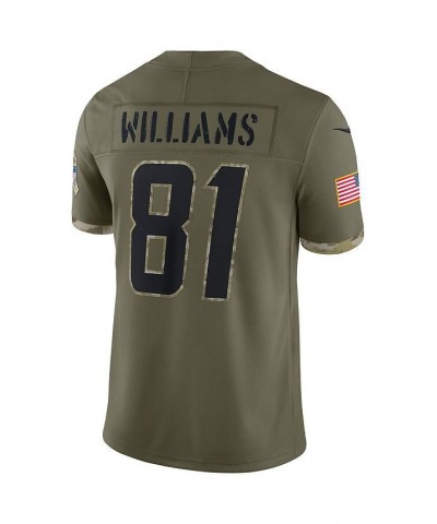 Men's Mike Williams Olive Los Angeles Chargers 2022 Salute To Service Limited Jersey $48.84 Jersey