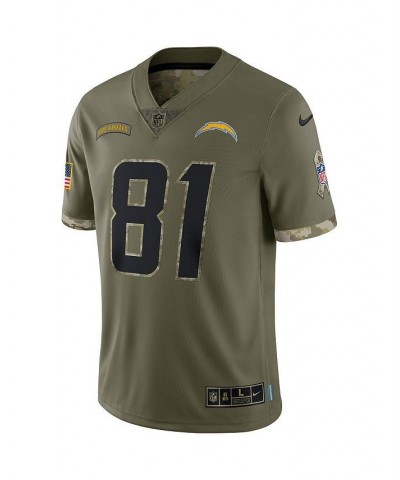 Men's Mike Williams Olive Los Angeles Chargers 2022 Salute To Service Limited Jersey $48.84 Jersey