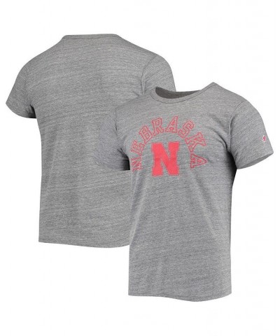 Men's Heathered Gray Nebraska Huskers Tide Seal Nuevo Victory Falls Tri-Blend T-shirt $19.35 T-Shirts