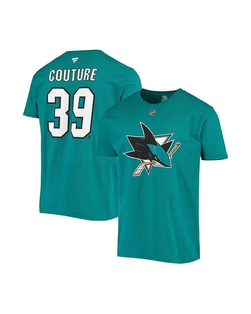 Men's Branded Teal Logan Couture San Jose Sharks Player Name and Number T-shirt $18.86 T-Shirts