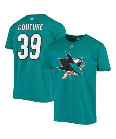 Men's Branded Teal Logan Couture San Jose Sharks Player Name and Number T-shirt $18.86 T-Shirts