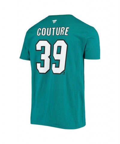 Men's Branded Teal Logan Couture San Jose Sharks Player Name and Number T-shirt $18.86 T-Shirts