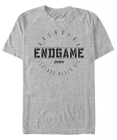 Marvel Men's Avengers Endgame Legends Never Die, Short Sleeve T-shirt Gray $18.89 T-Shirts