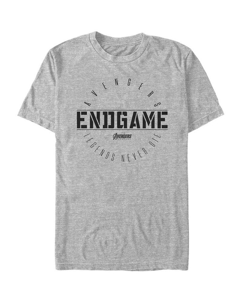 Marvel Men's Avengers Endgame Legends Never Die, Short Sleeve T-shirt Gray $18.89 T-Shirts